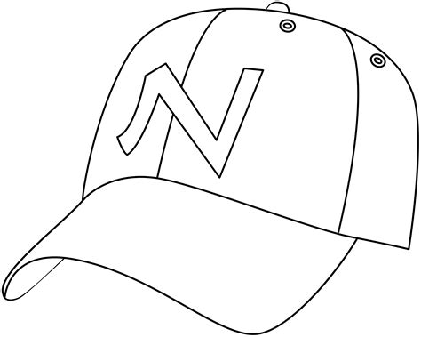 Printable Baseball Cap Template